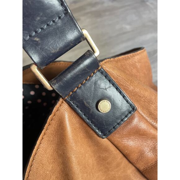 Boden Brown Leather Hobo Shoulder Bag - Large - Woven Strap - Picture 7 of 9